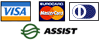 Assist. Банковские карты: Visa, MasterCard, Diners Club